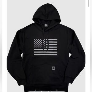 Buffalo Outdoors® Workwear American Flag Hooded Sweatshirt XL